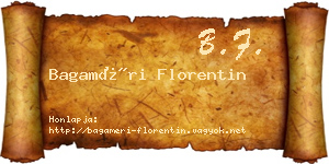 Bagaméri Florentin névjegykártya